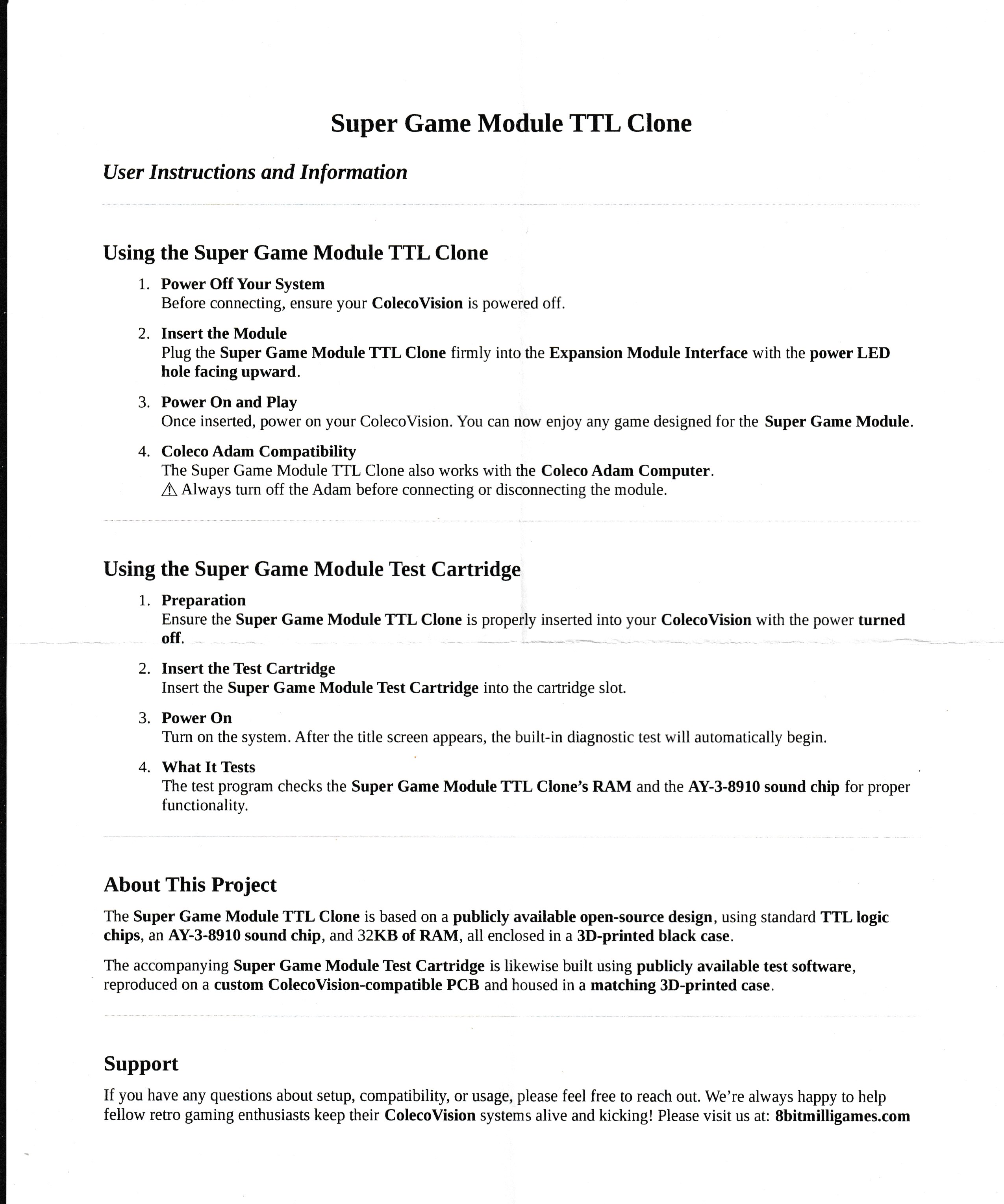 SGM Test  Cartridge US User Manual