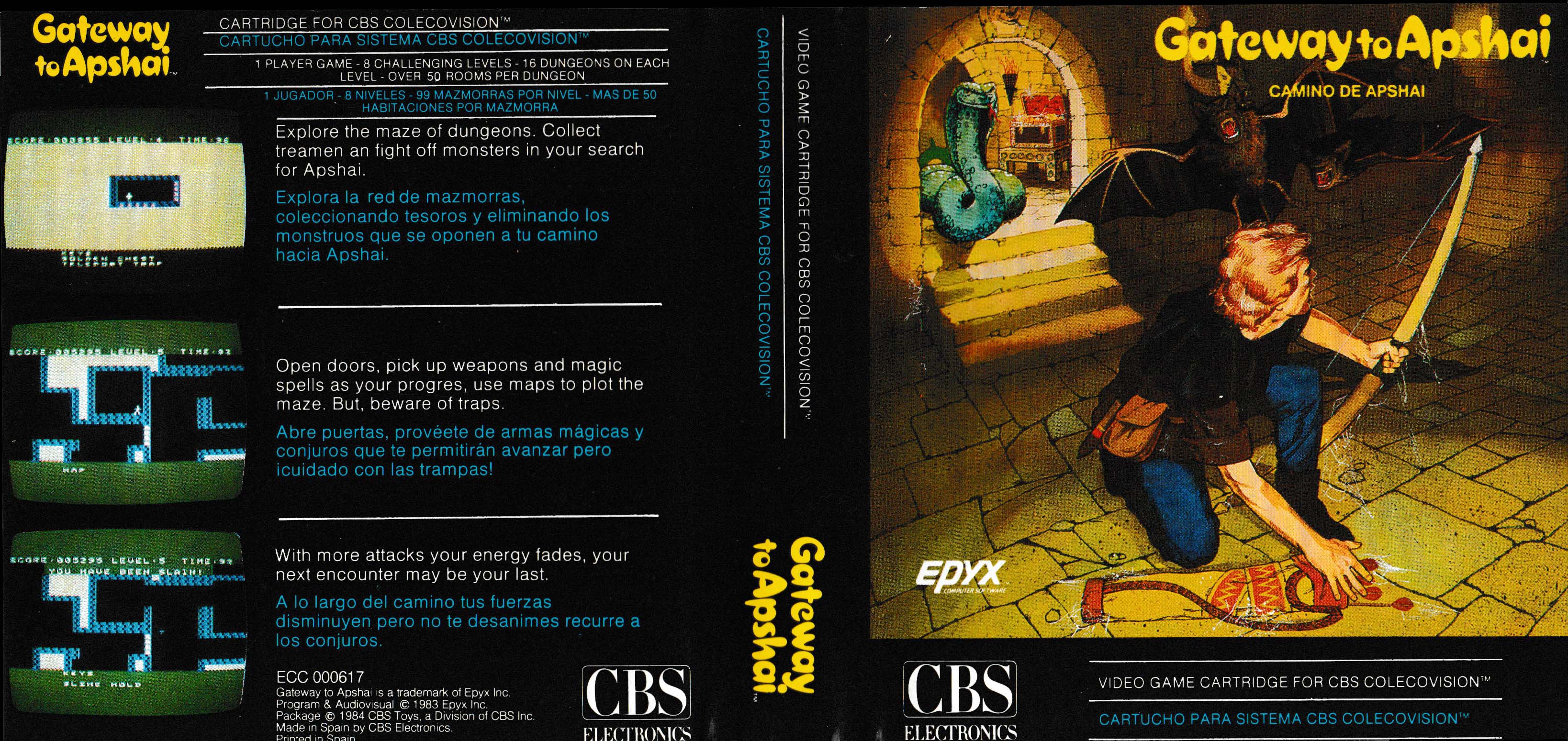 Gateway to Apshai (ES) - CBS5 ColecoVision box