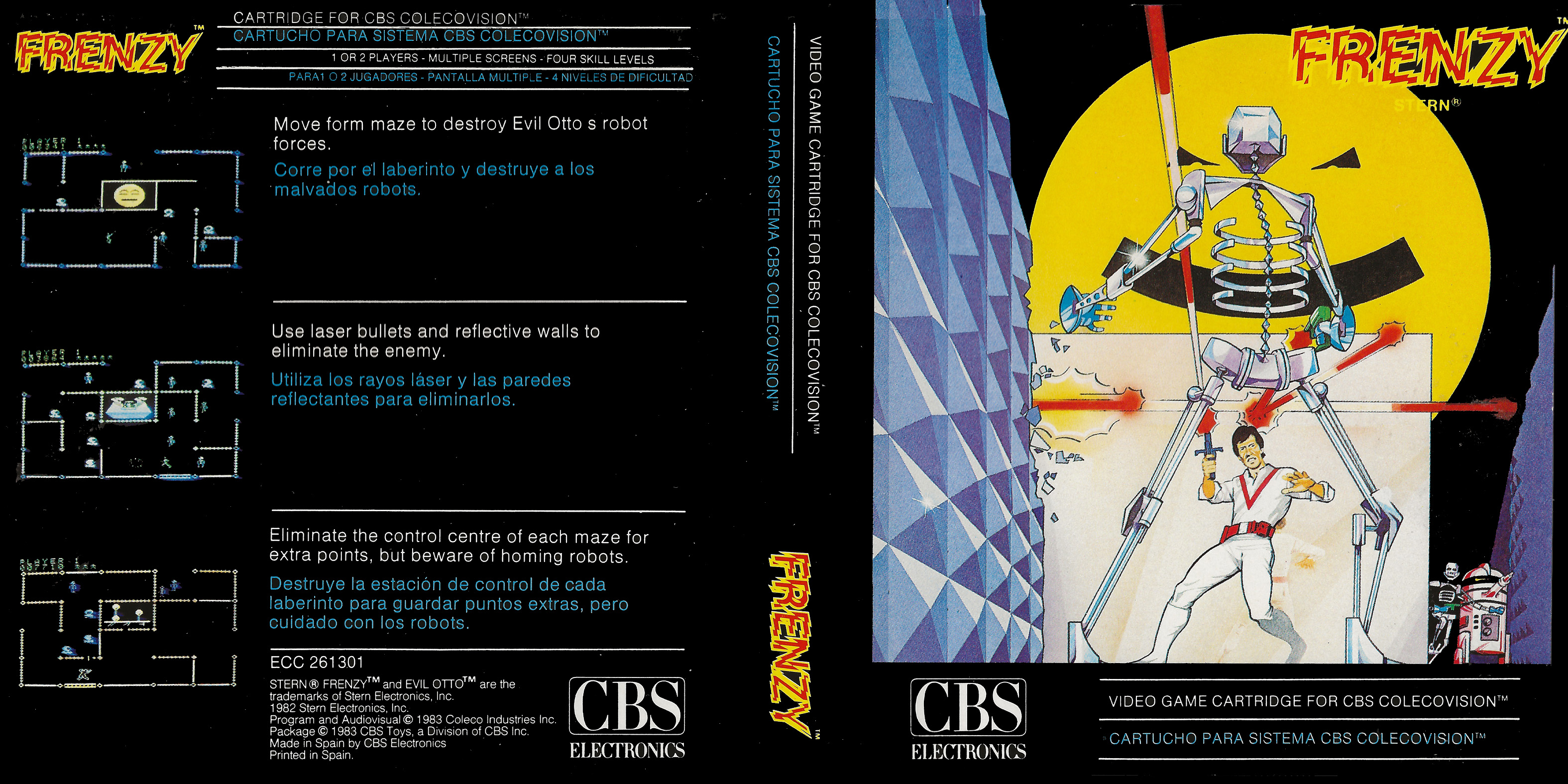 Frenzy (ES) - CBS5 ColecoVision box