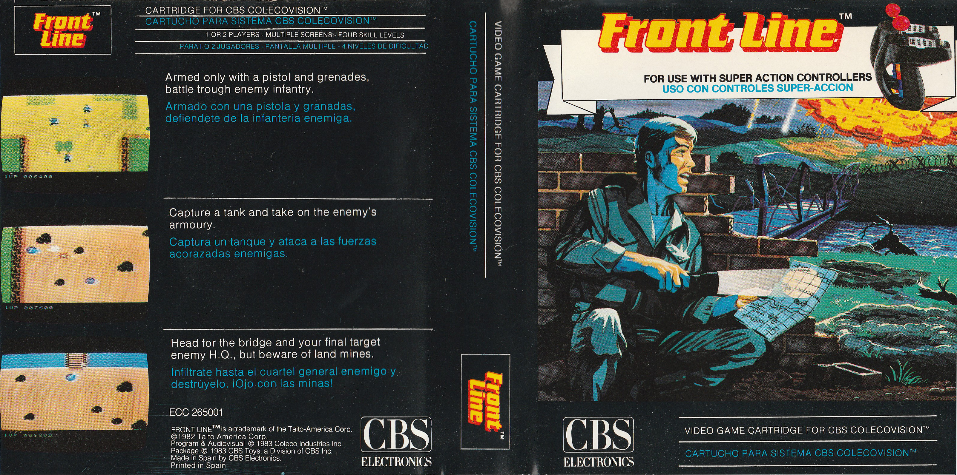 Front Line (ES) - CBS5 ColecoVision box