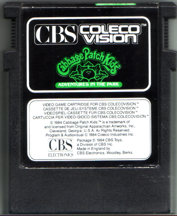 Cabbage Patch Kids: Adventure in the Park (EU) Main Cartridge