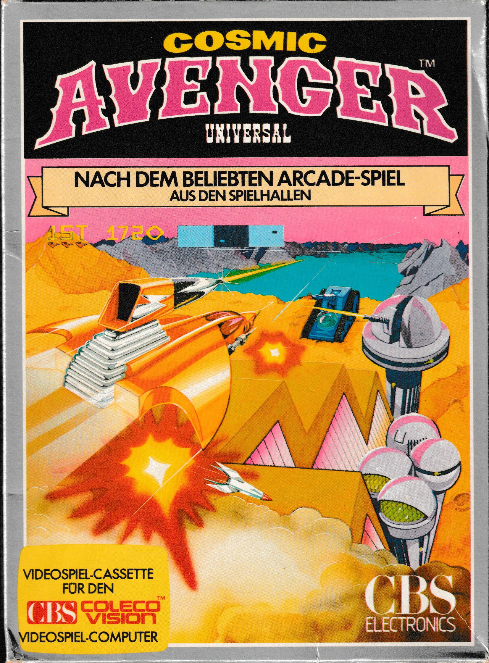 Cosmic Avenger (DE) US Front Box Art
