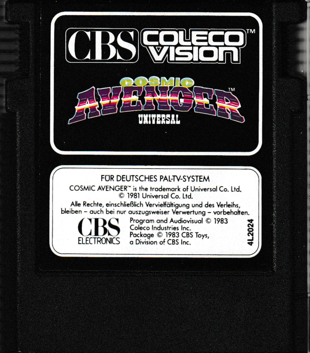 Cosmic Avenger (DE) Main Cartridge