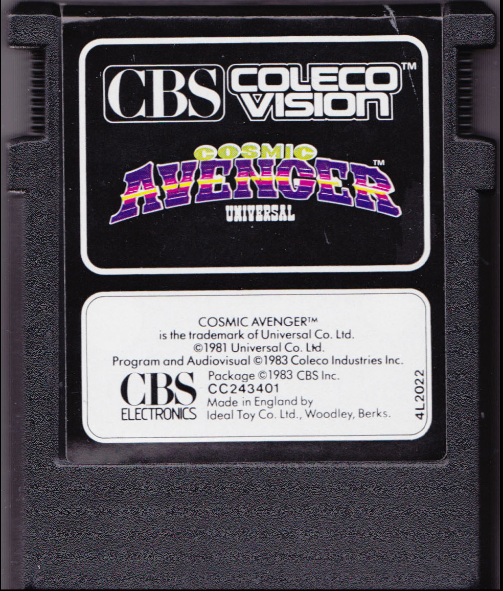 Cosmic Avenger (UK) Main Cartridge