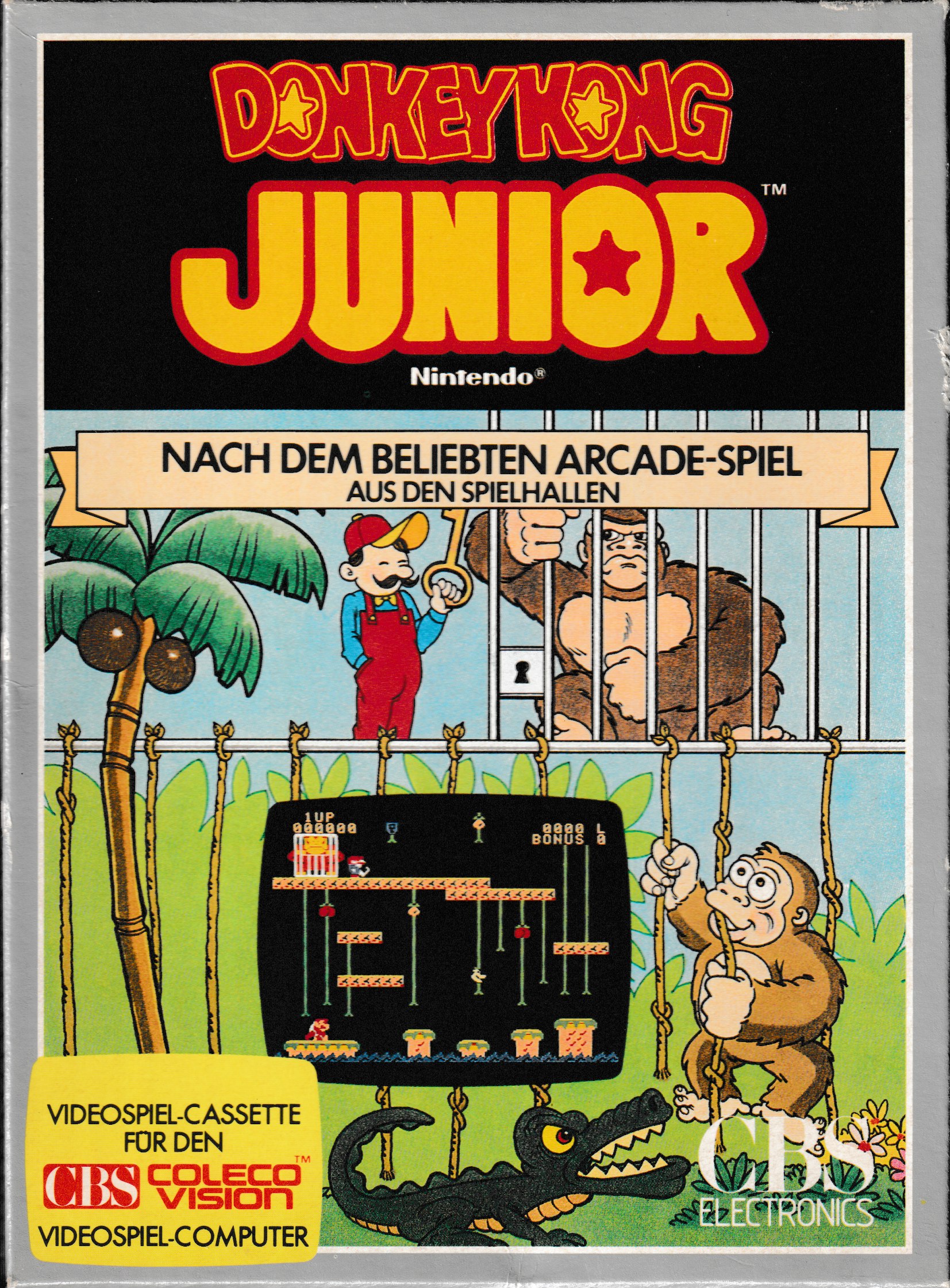 Donkey Kong Junior (DE) US Front Box Art