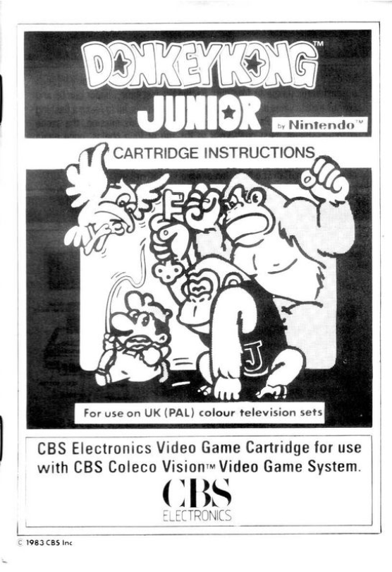 Donkey Kong Junior (UK) US User Manual