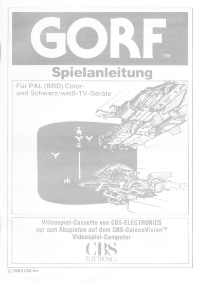 Gorf (DE) US User Manual
