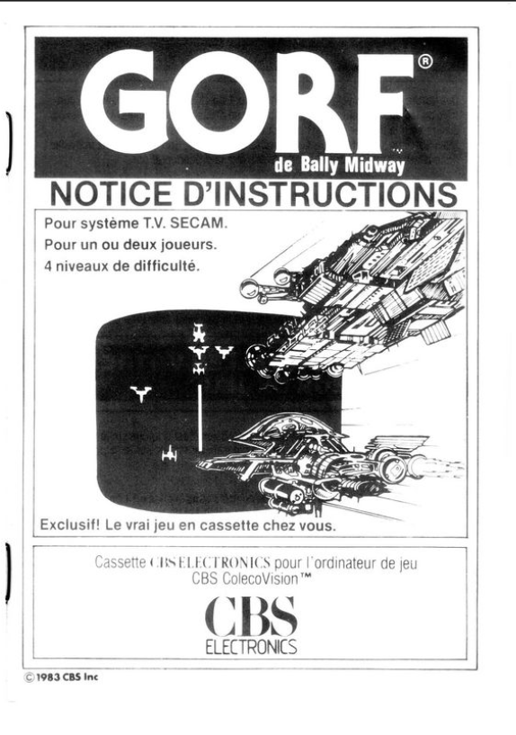 Gorf (FR) US User Manual