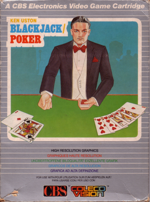 Ken Uston Blackjack & Poker (EU) US Front Box Art