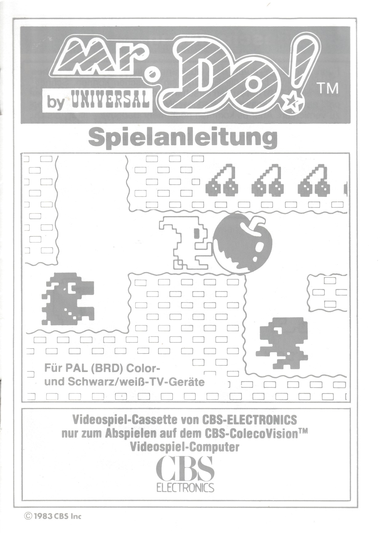 Mr. Do! (DE) US User Manual