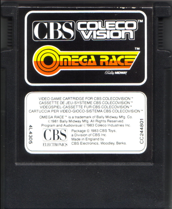 Omega Race (EU) Main Cartridge
