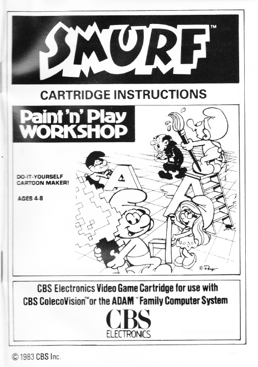 Smurf: Paint 'n' Play Workshop (EU) manual page 1