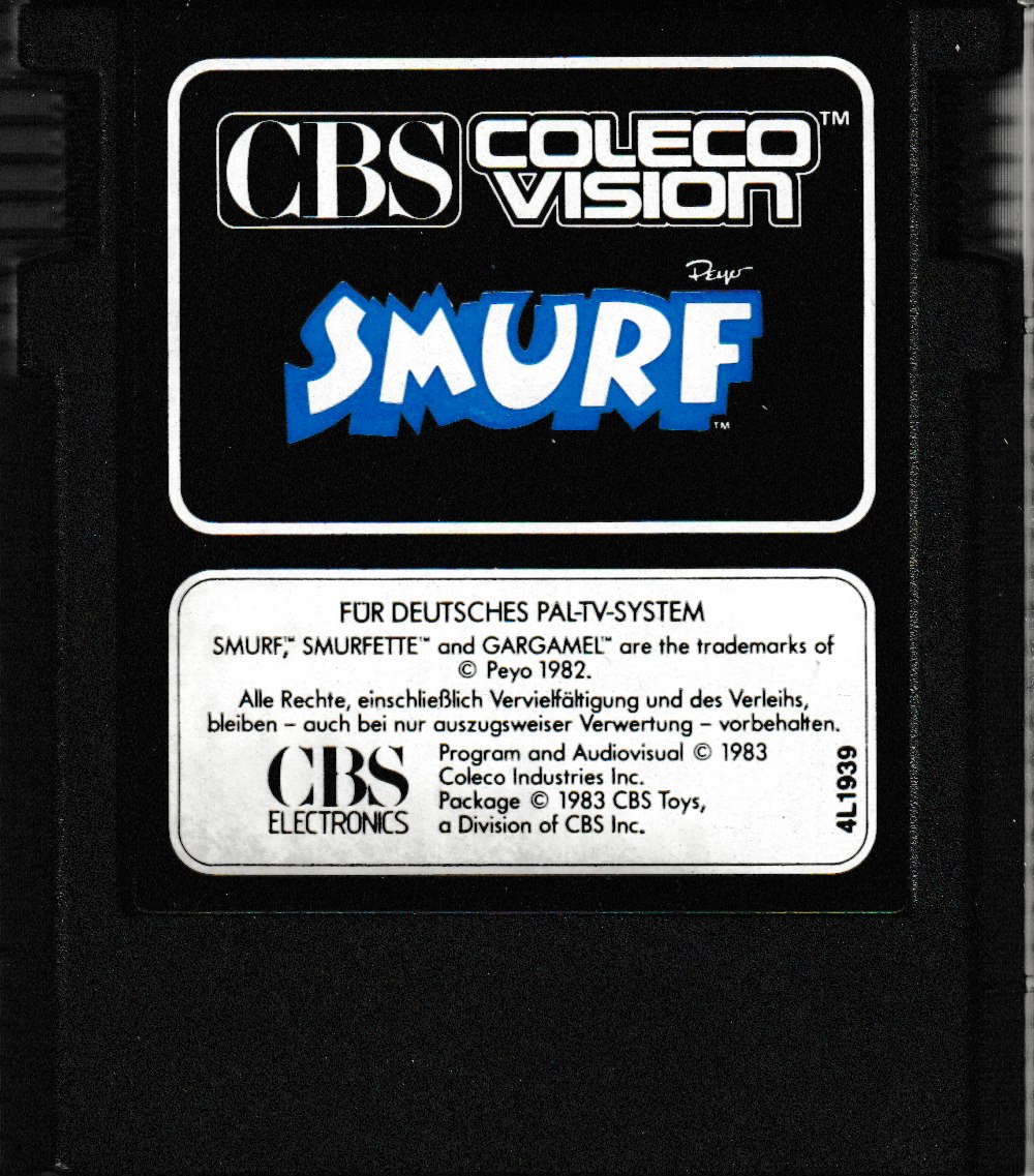 Smurf - Rescue in Gargamel's Castle (DE) Main Cartridge
