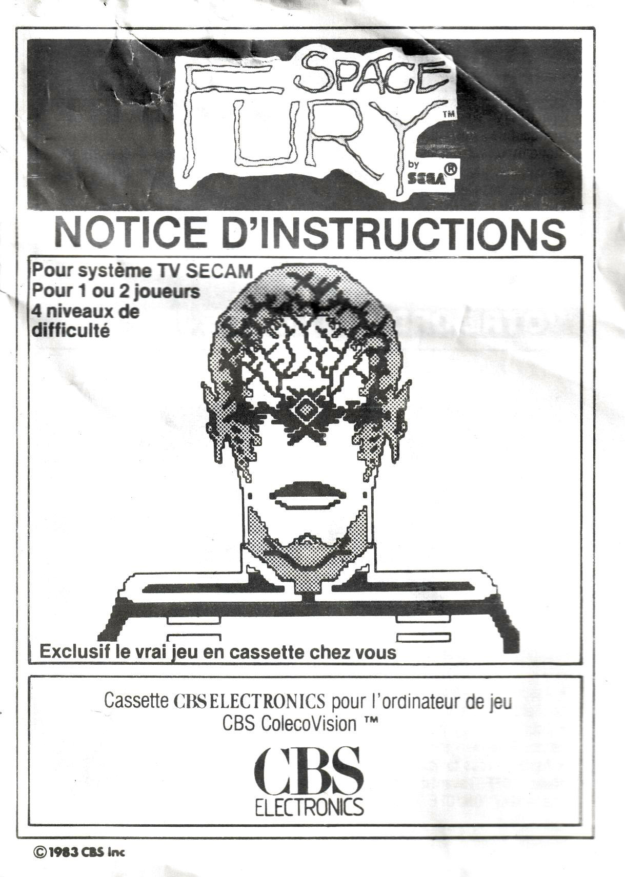 Space Fury (FR) US User Manual