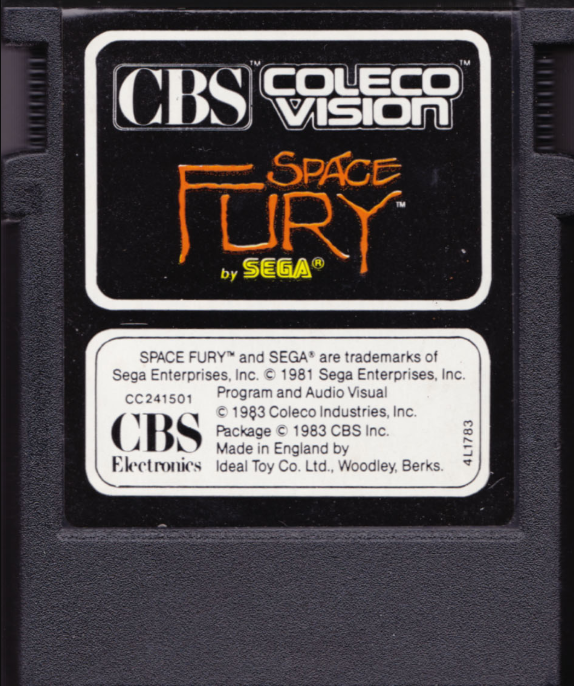 Space Fury (EU-R1) - CBS3 ColecoVision box