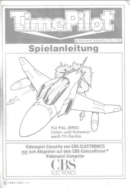 Time Pilot (DE) US User Manual