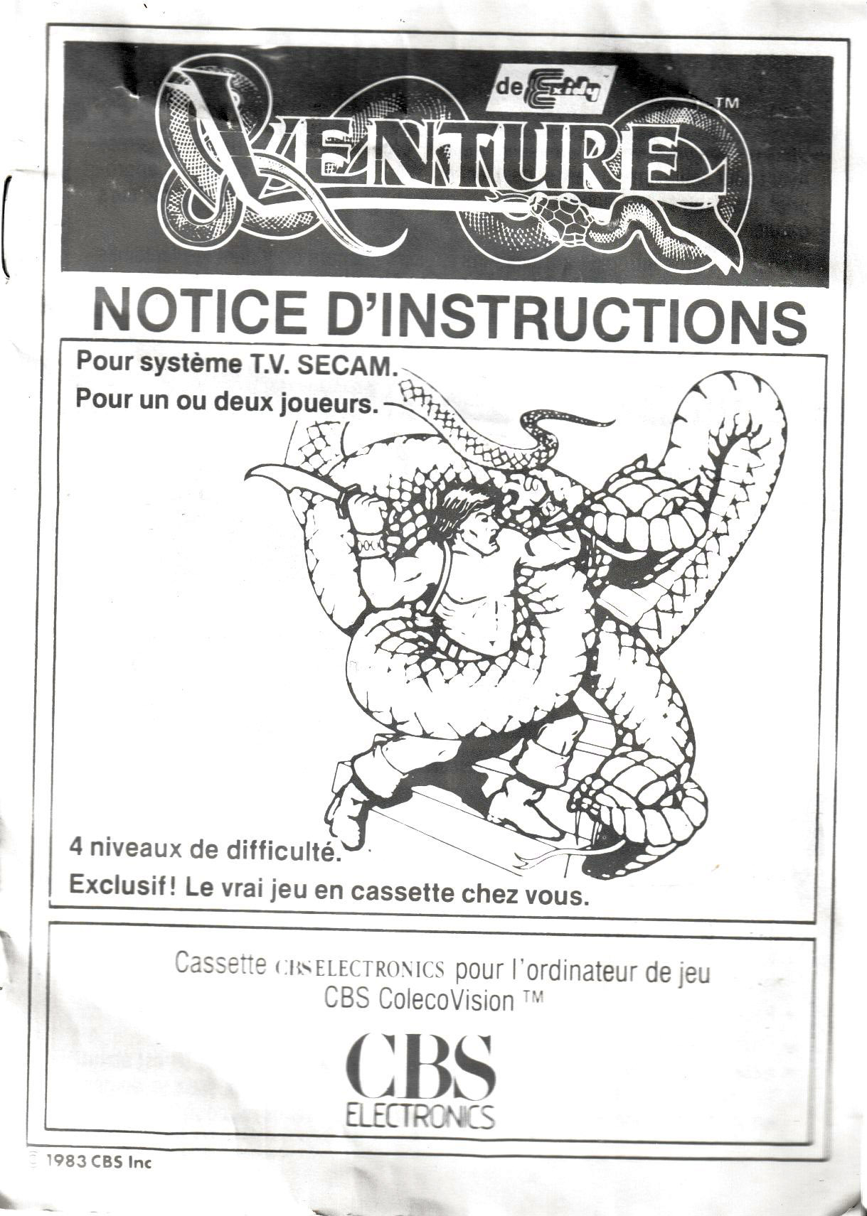Venture (FR) US User Manual