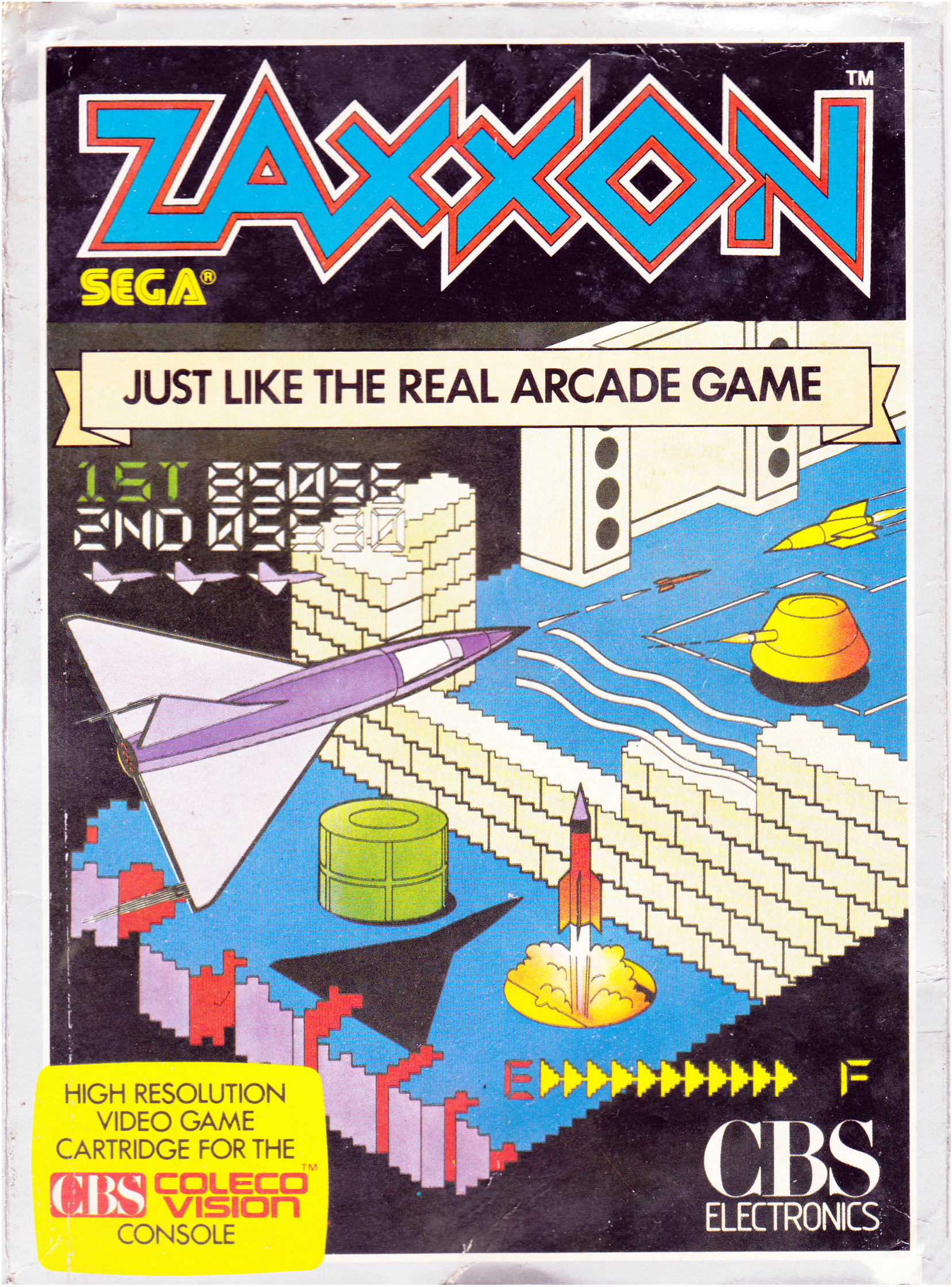Zaxxon (UK) US Front Box Art