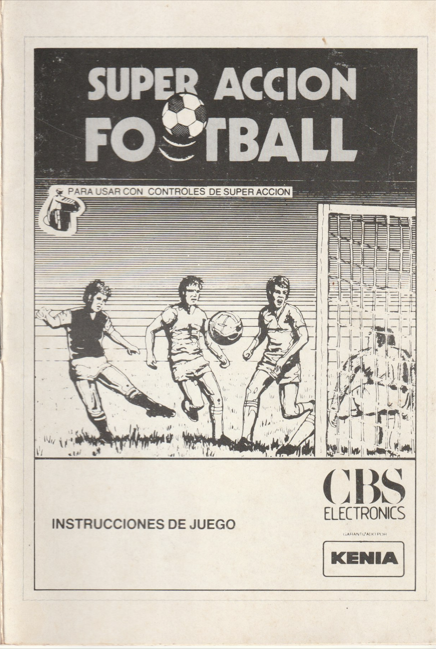 Super Action Football (Soccer) (AR) US User Manual