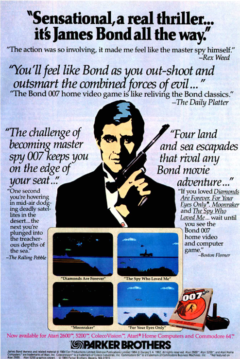 James Bond 007 Advertisement