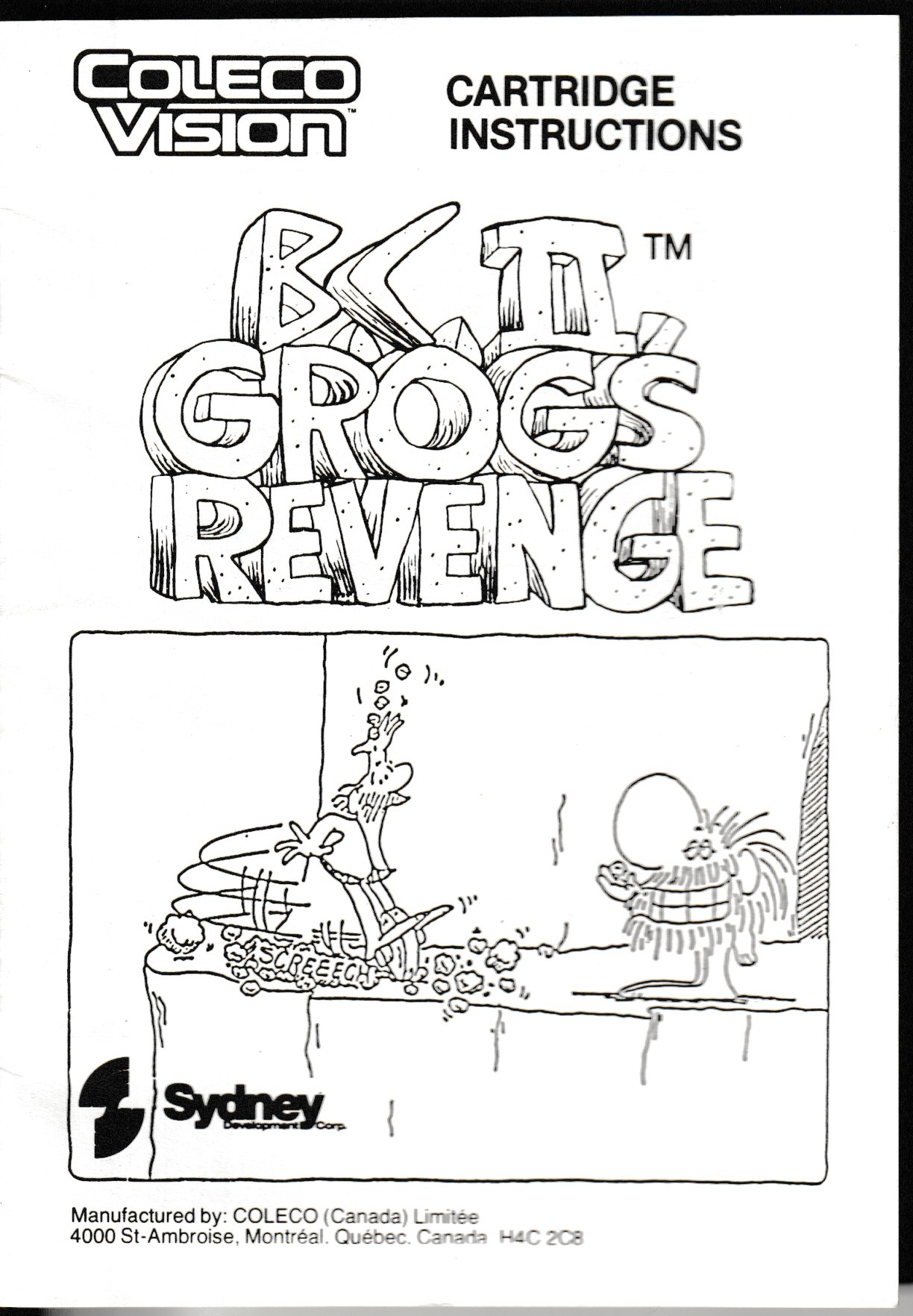 B.C. II: Grog's Revenge (CA) manual page 1
