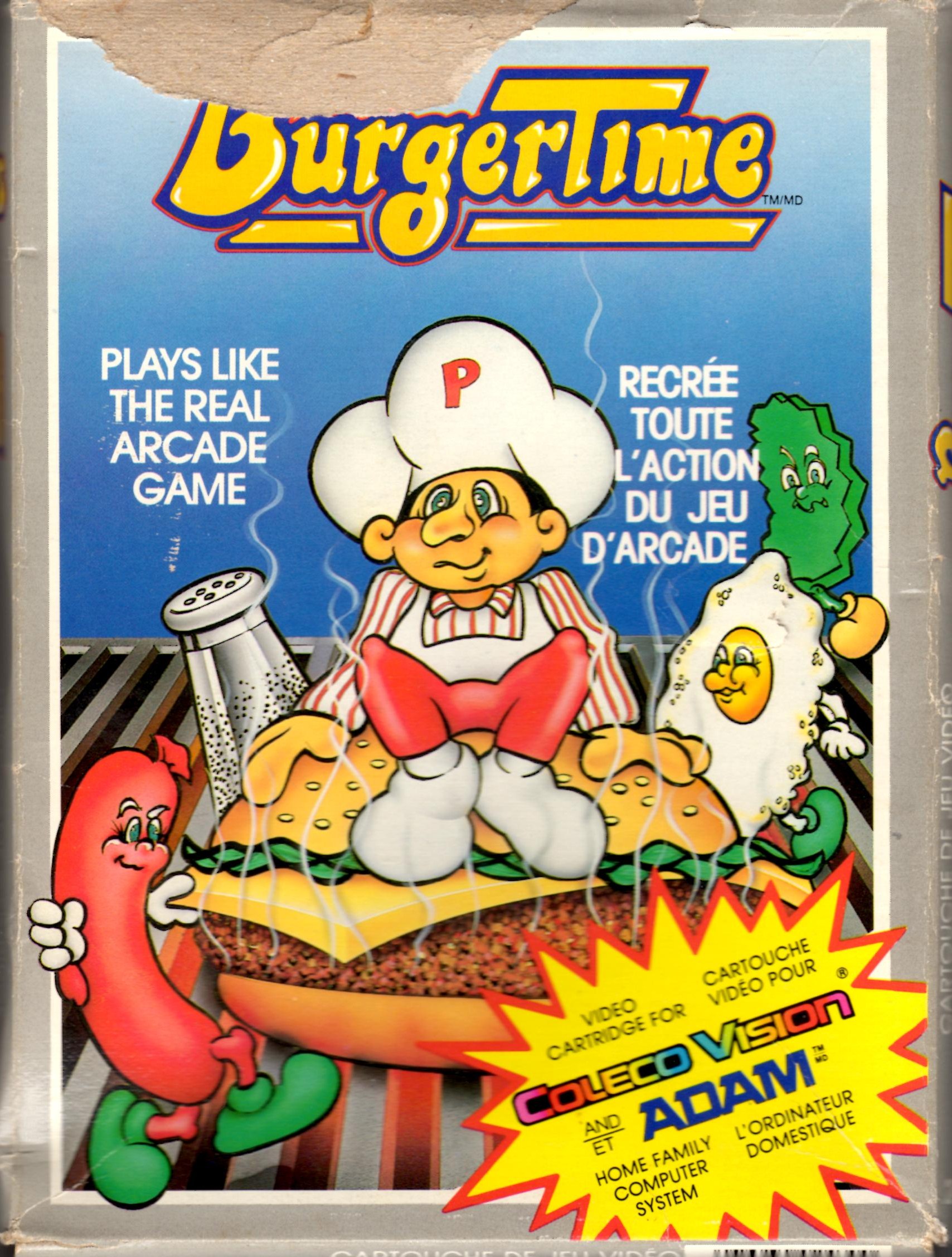 BurgerTime (CA) US Front Box Art