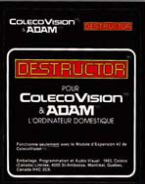 Destructor (CA) Cartridge Label