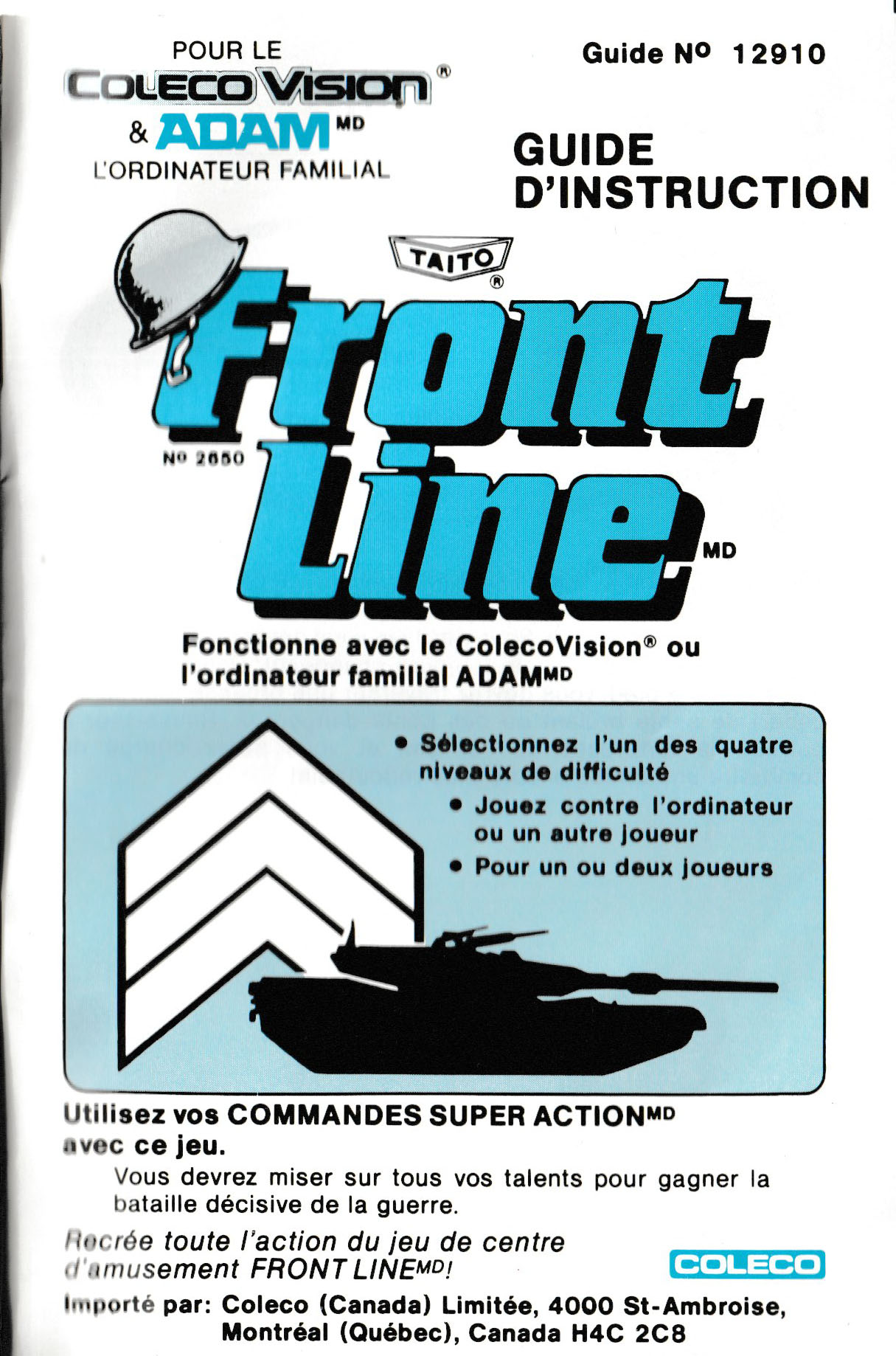 Front Line (CA) US User Manual