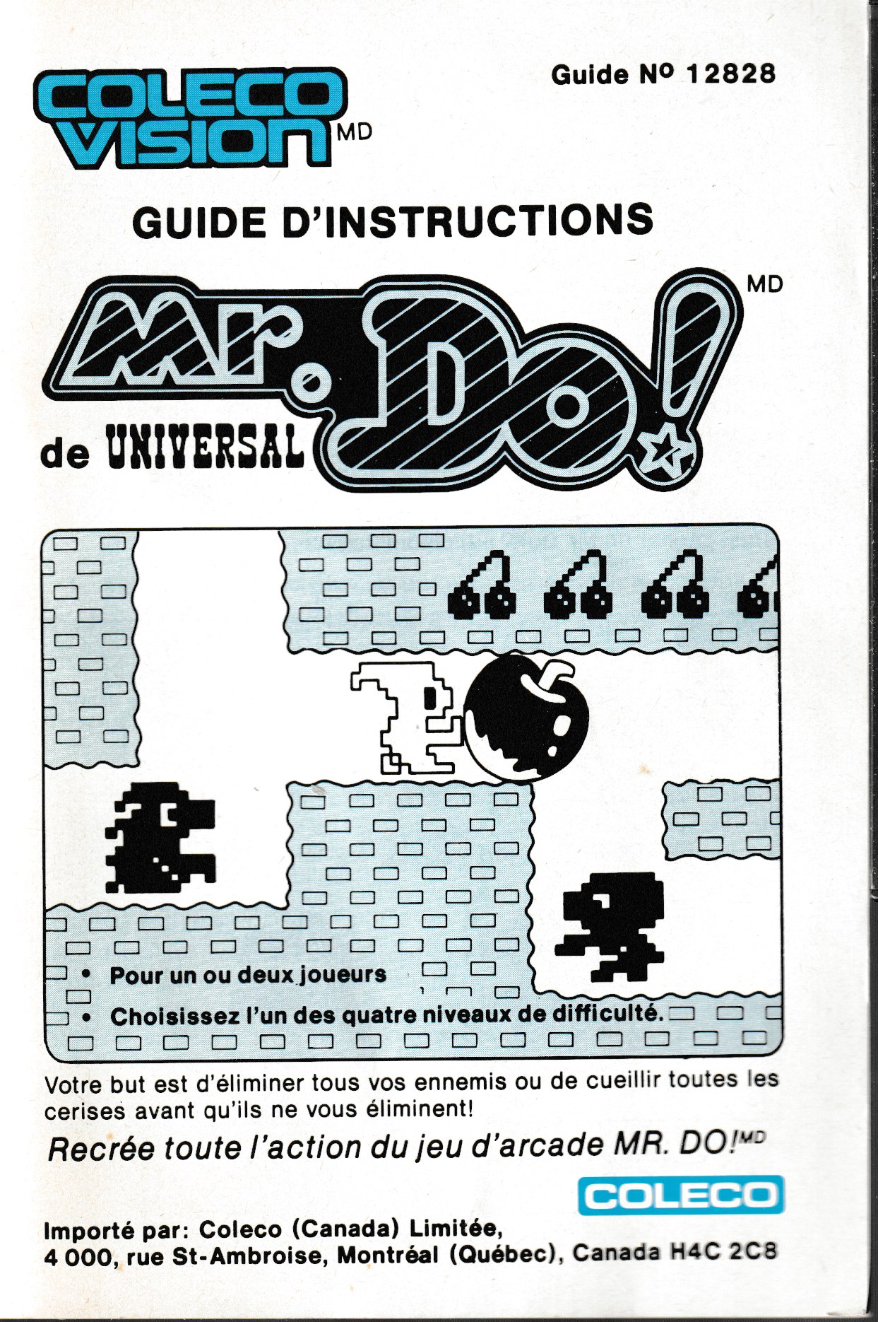 Mr. Do! (CA) US User Manual