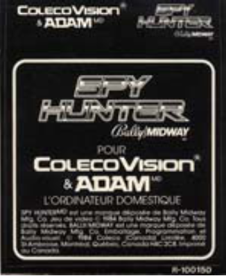 Spy Hunter (CA) Cartridge Label