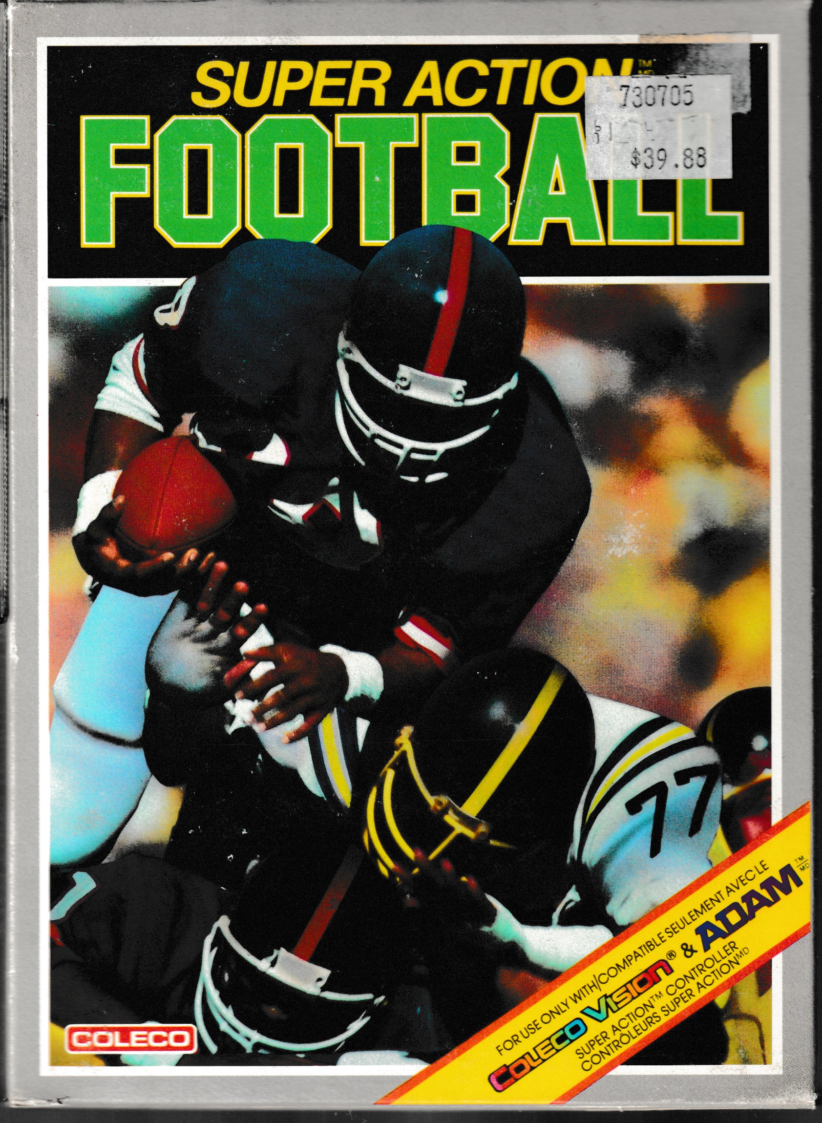 Super Action Football (CA) US Front Box Art