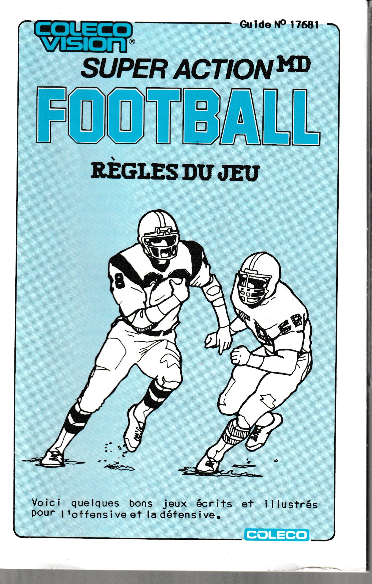 Super Action Football (CA) Insert 1