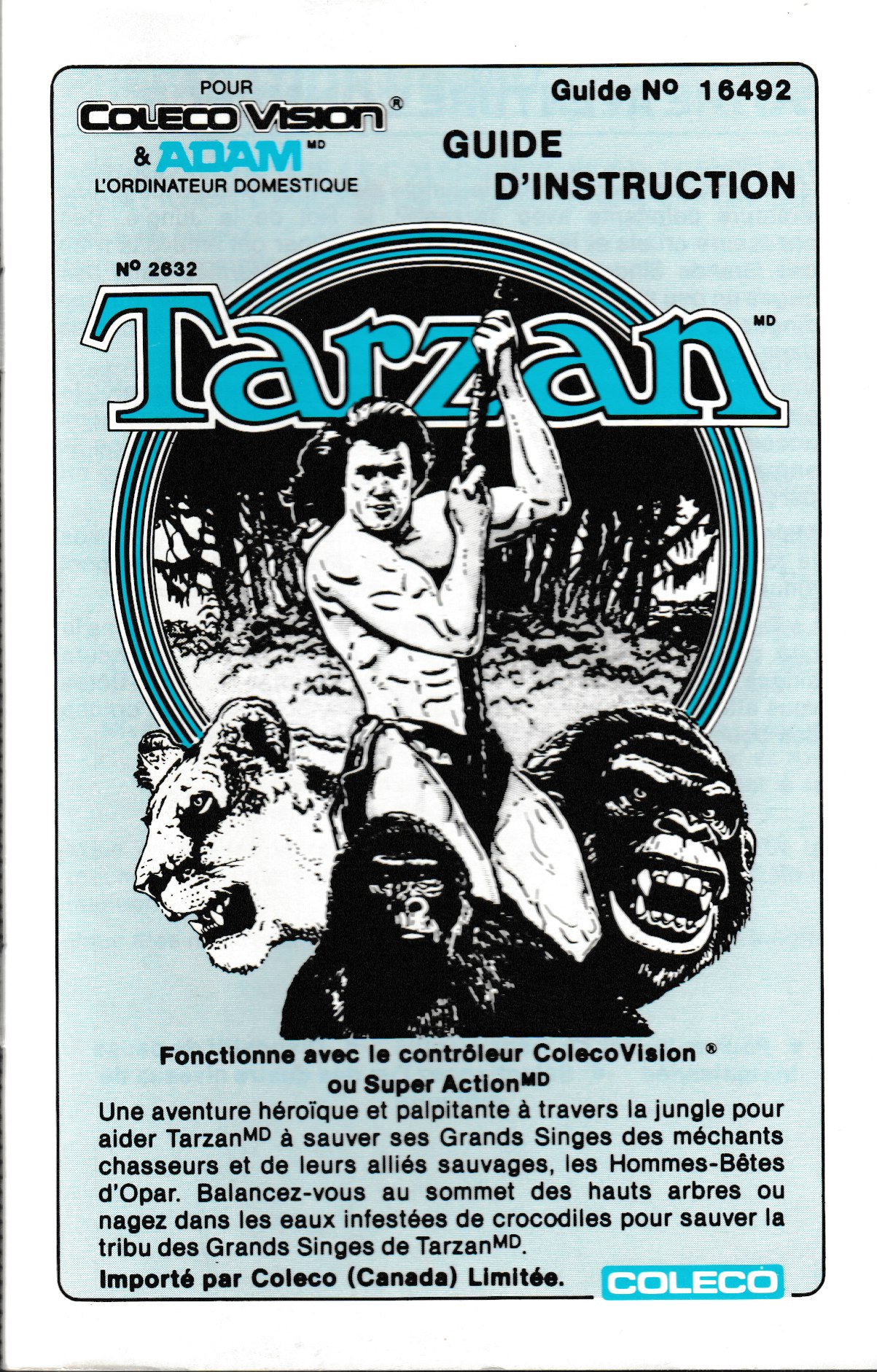 Tarzan (CA) US User Manual