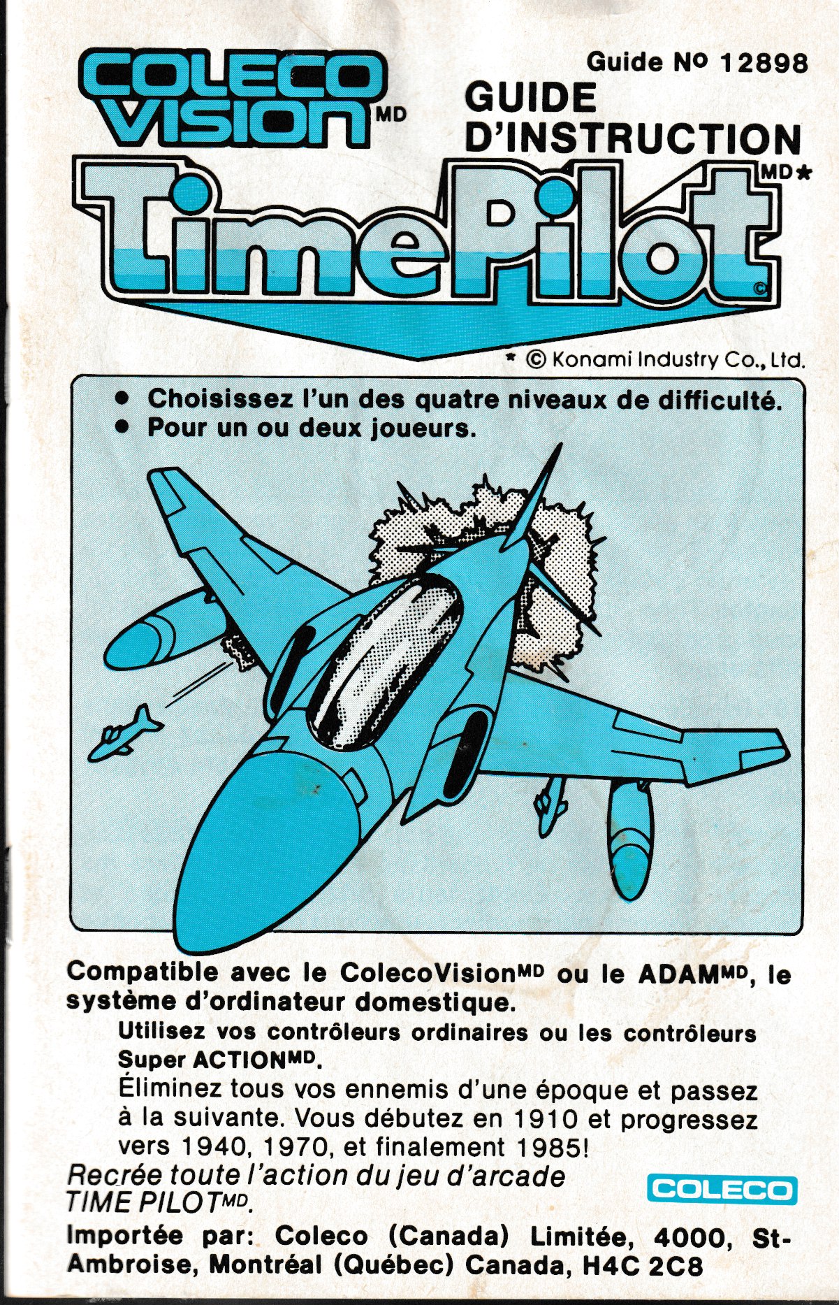 Time Pilot (CA) US User Manual
