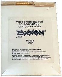 Zaxxon (CA) US Front Box Art