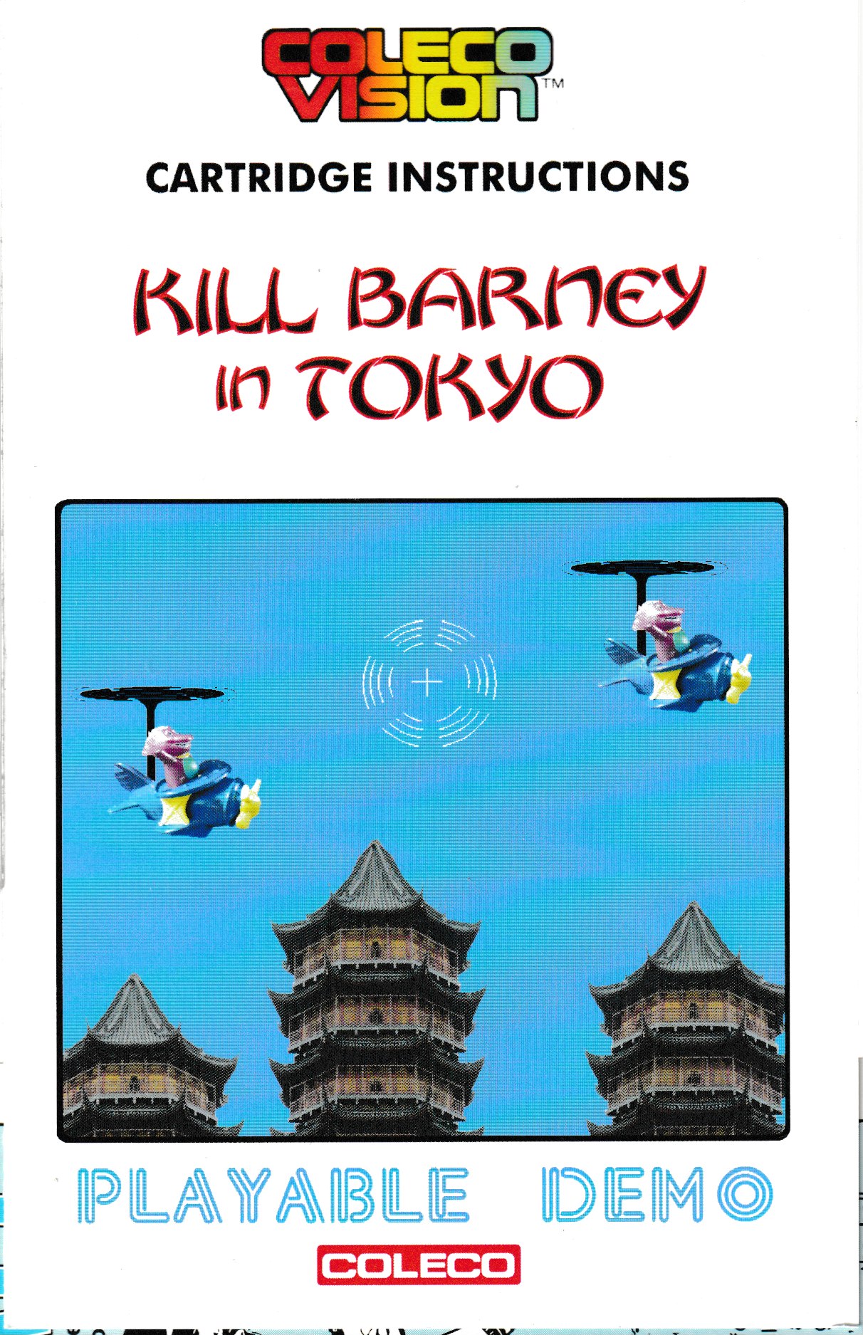 Kill Barney in Tokyo US User Manual
