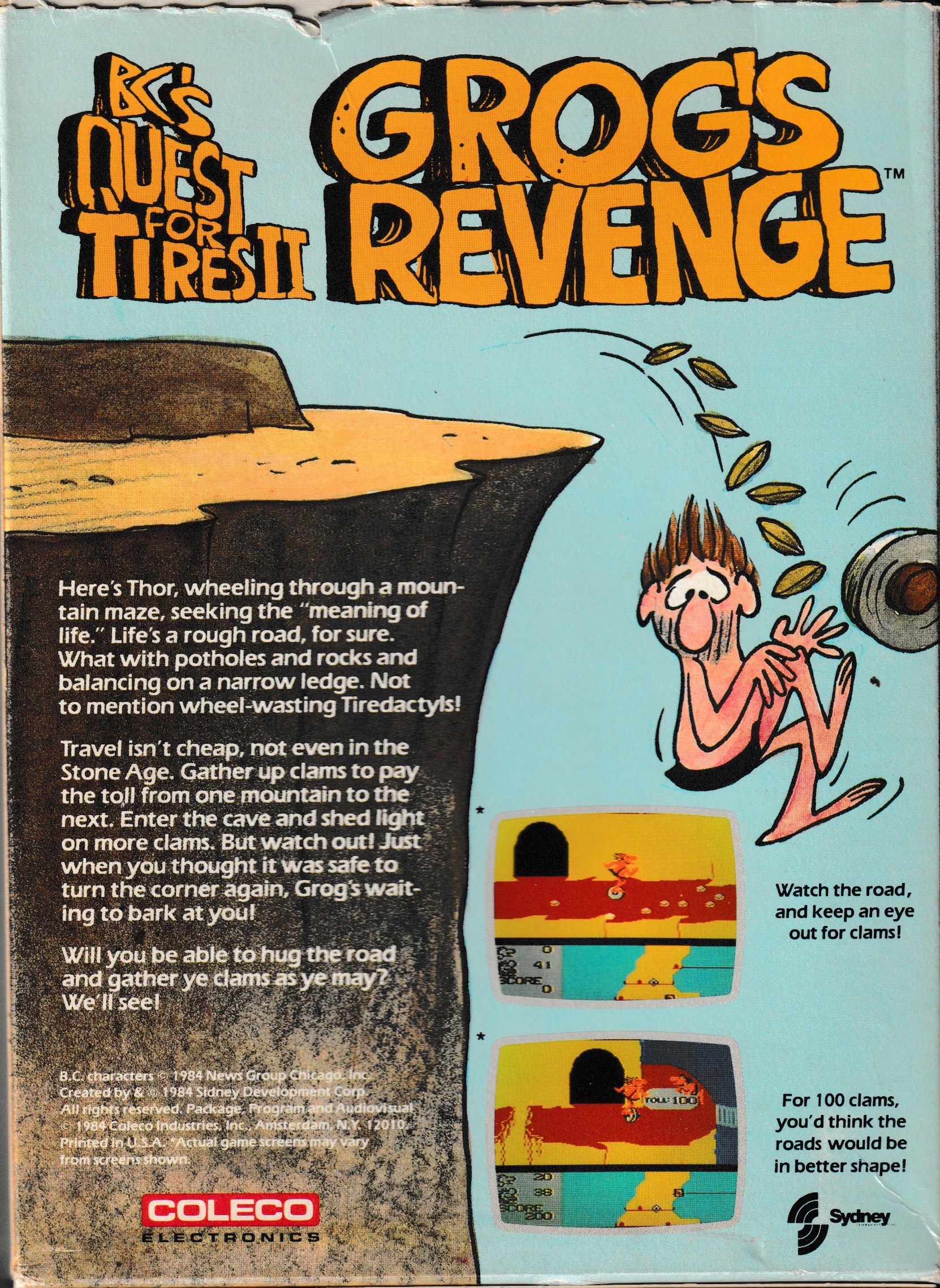 BC's Quest for Tires II Grog's Revenge Box art