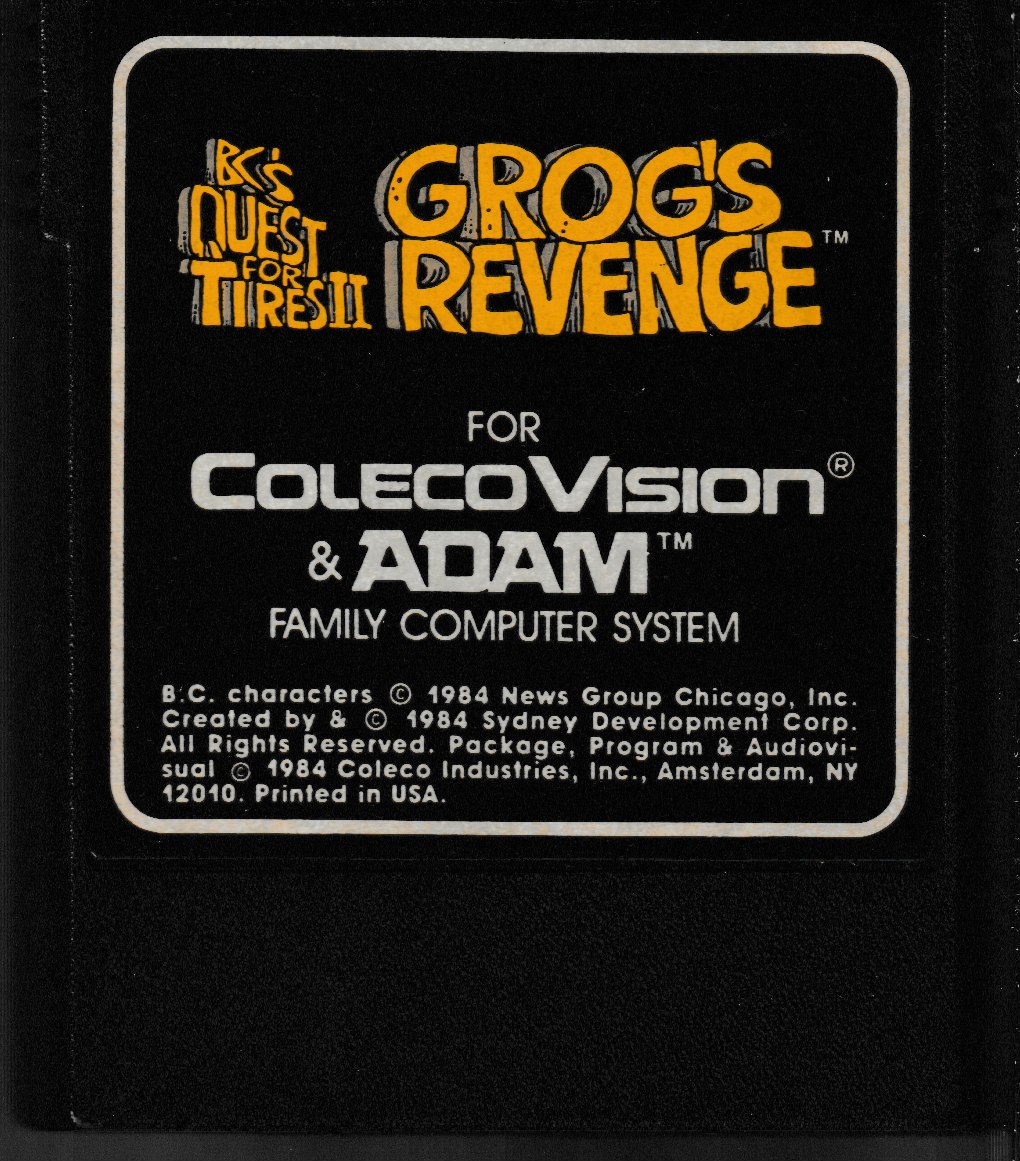 BC's Quest for Tires II Grog's Revenge The cartridge