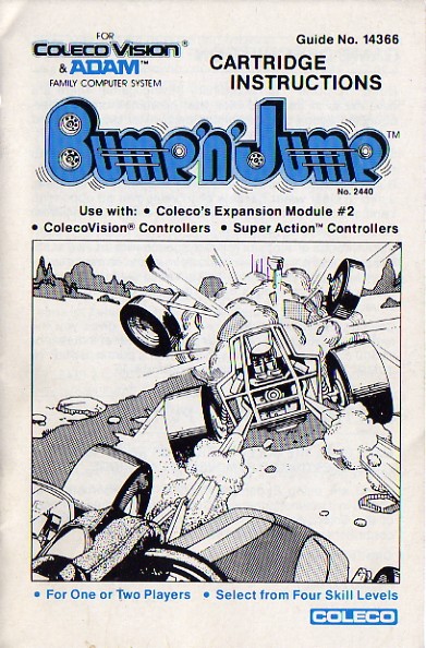 Bump 'n' Jump (Exp#2 Pack-in) US User Manual