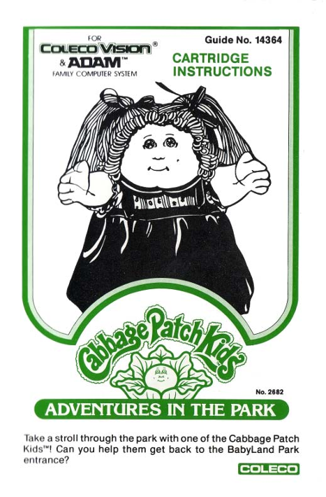 Cabbage Patch Kids: Adventure in the Park US User Manual
