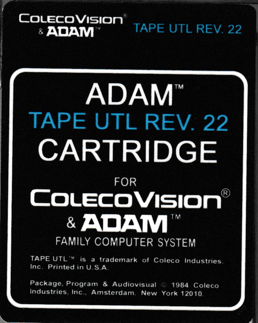 ADAM Tape/Disk Copy Utility Rev 22