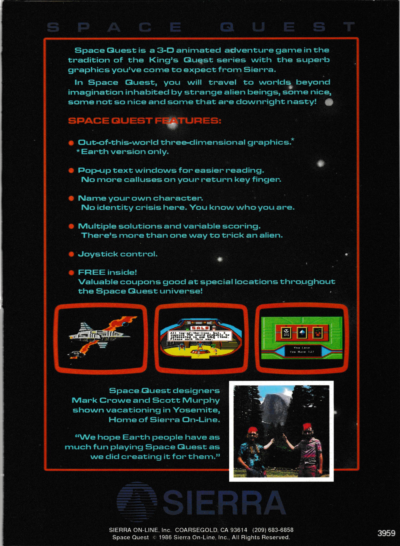 CollectorVision Club 2025 Secret Game 2 US Back Box Art