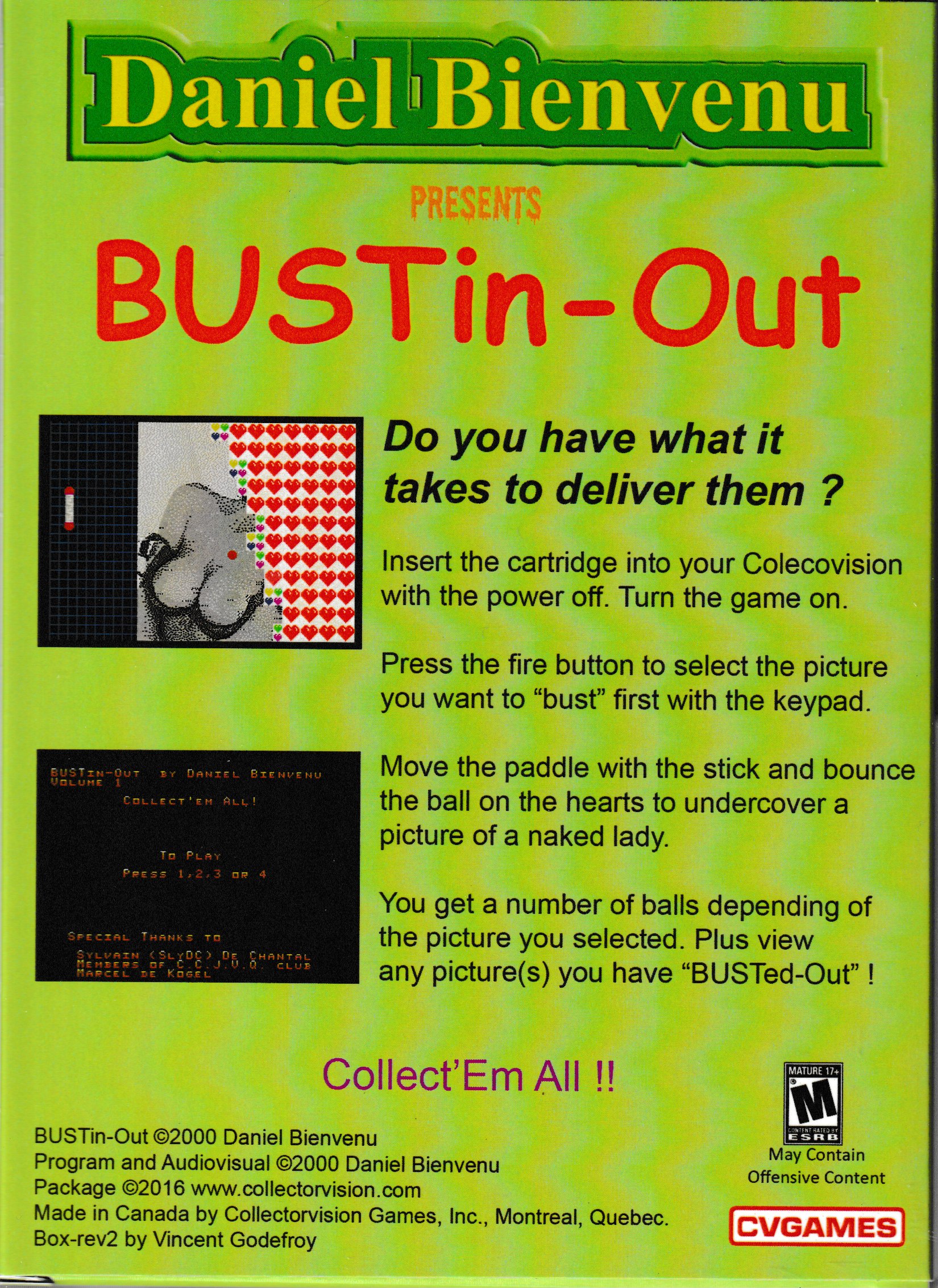 BUSTin-Out Vol. 2 US Back Box Art