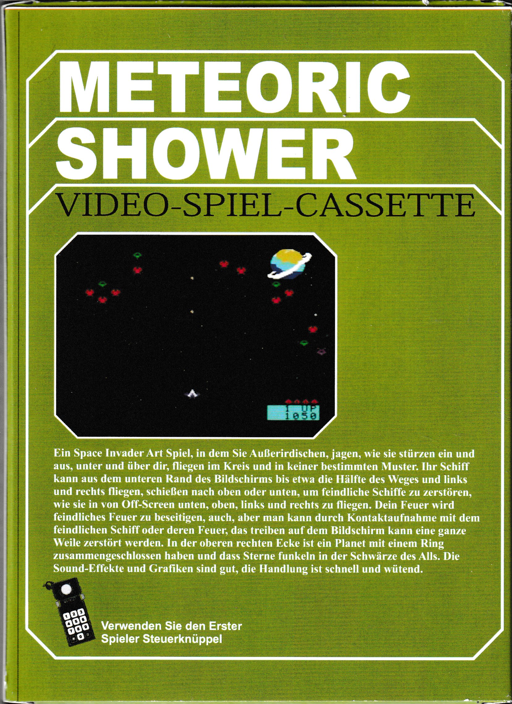 Meteoric Shower US Back Box Art