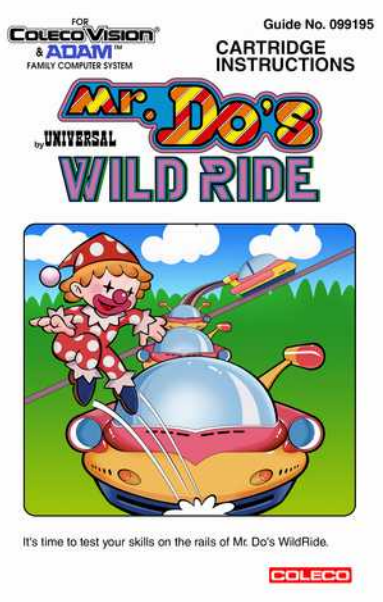 Mr. Do's Wild Ride US User Manual