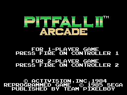 Pitfall II Arcade Screenshot 1