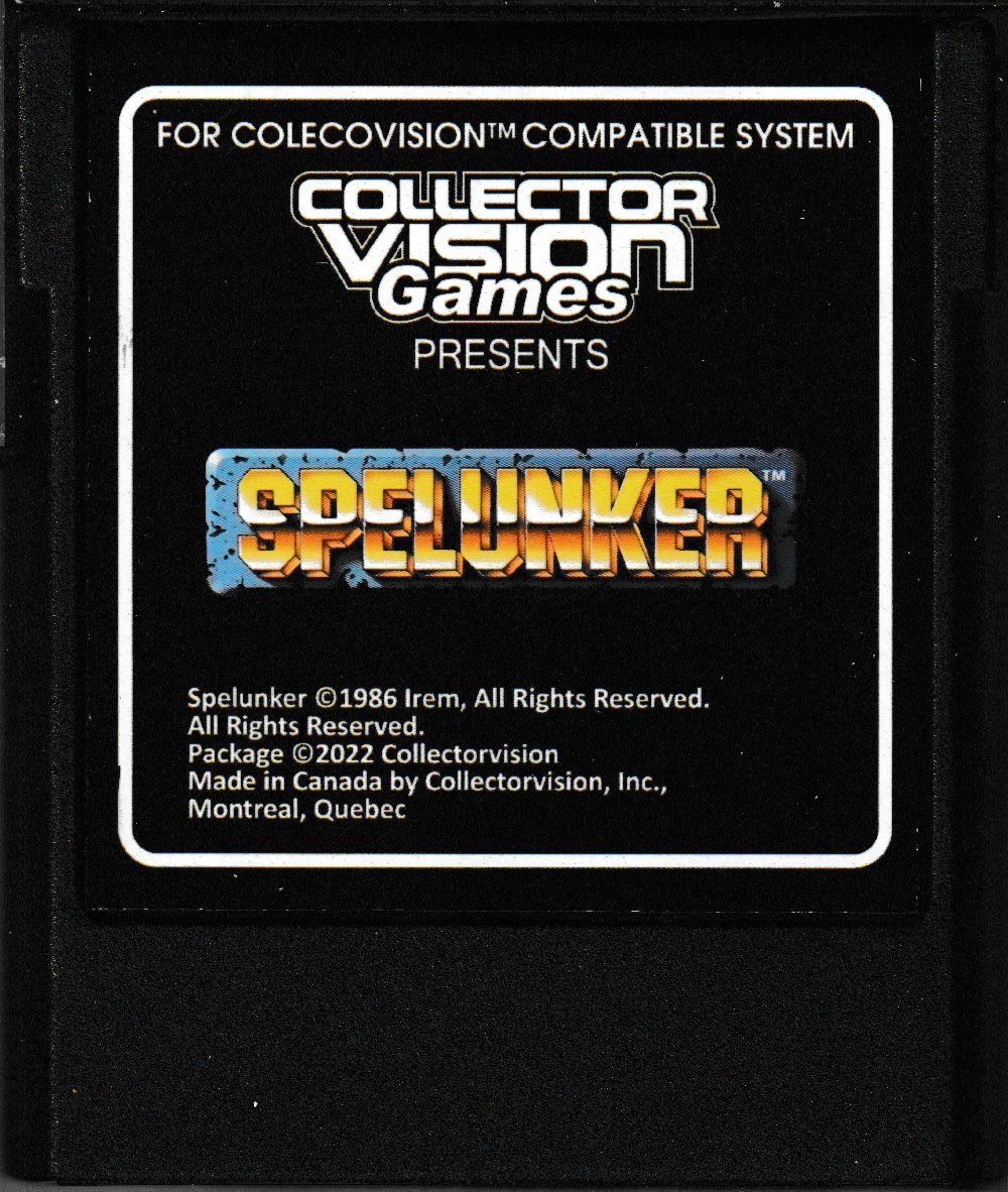 Spelunker (Re-Release) Main Cartridge