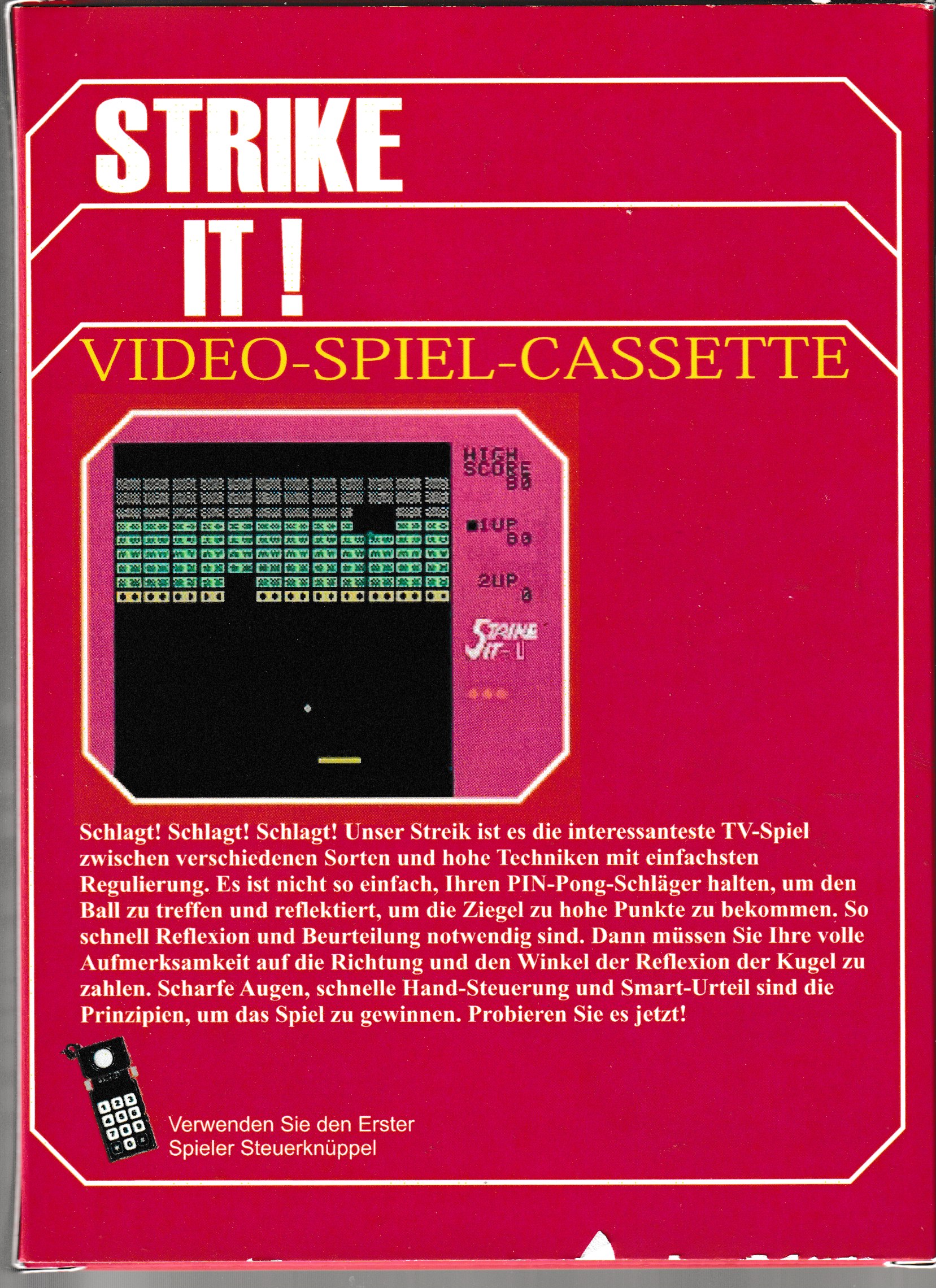 Strike It! US Back Box Art