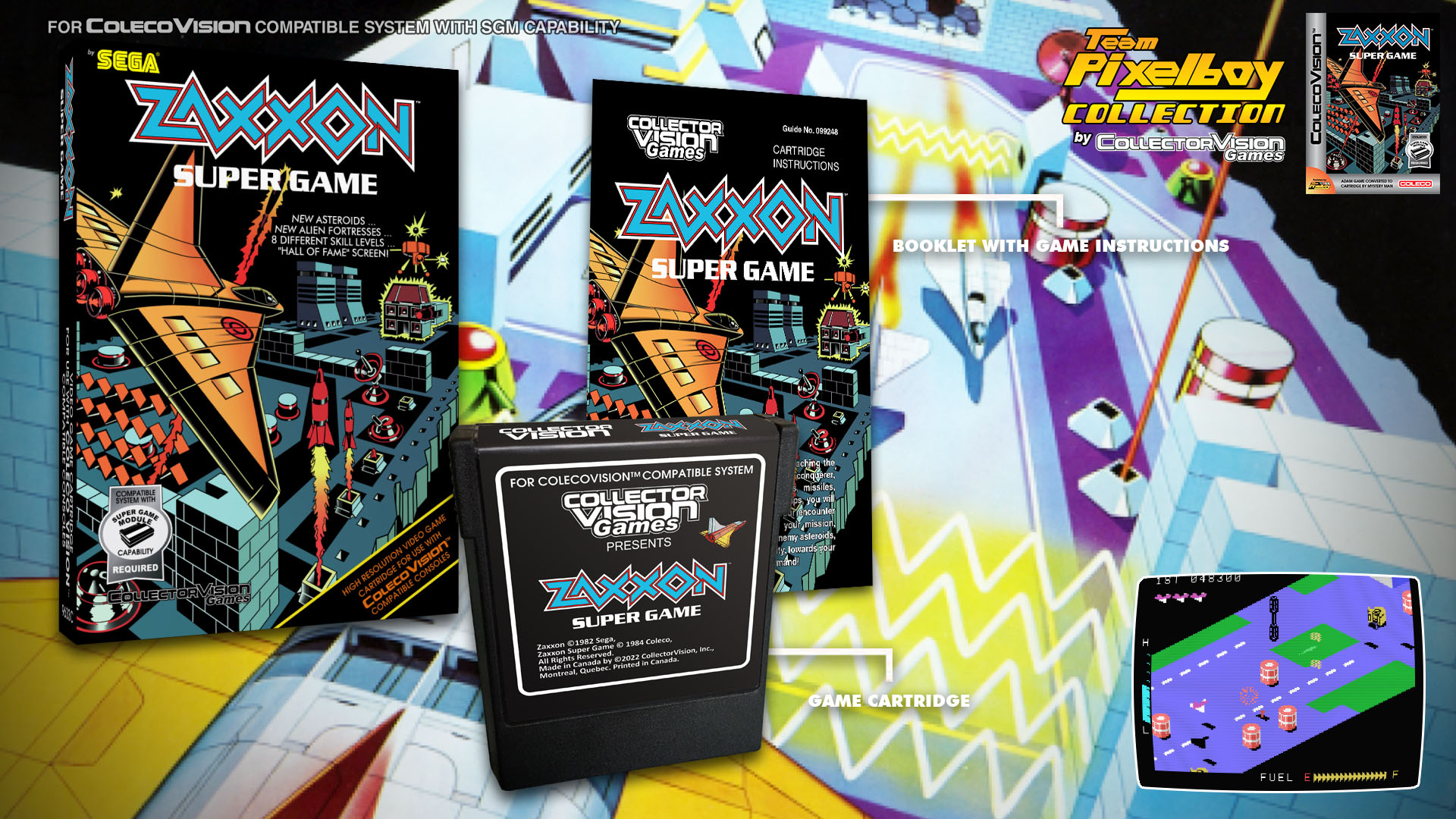 Zaxxon Super Game Advertisement