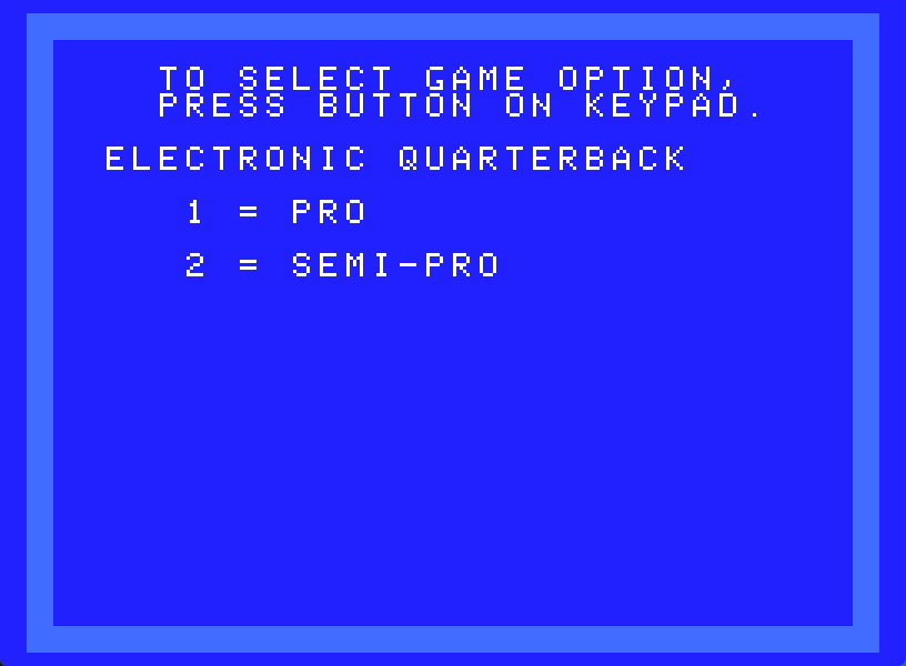 Electronic Quaterback Screenshot 2